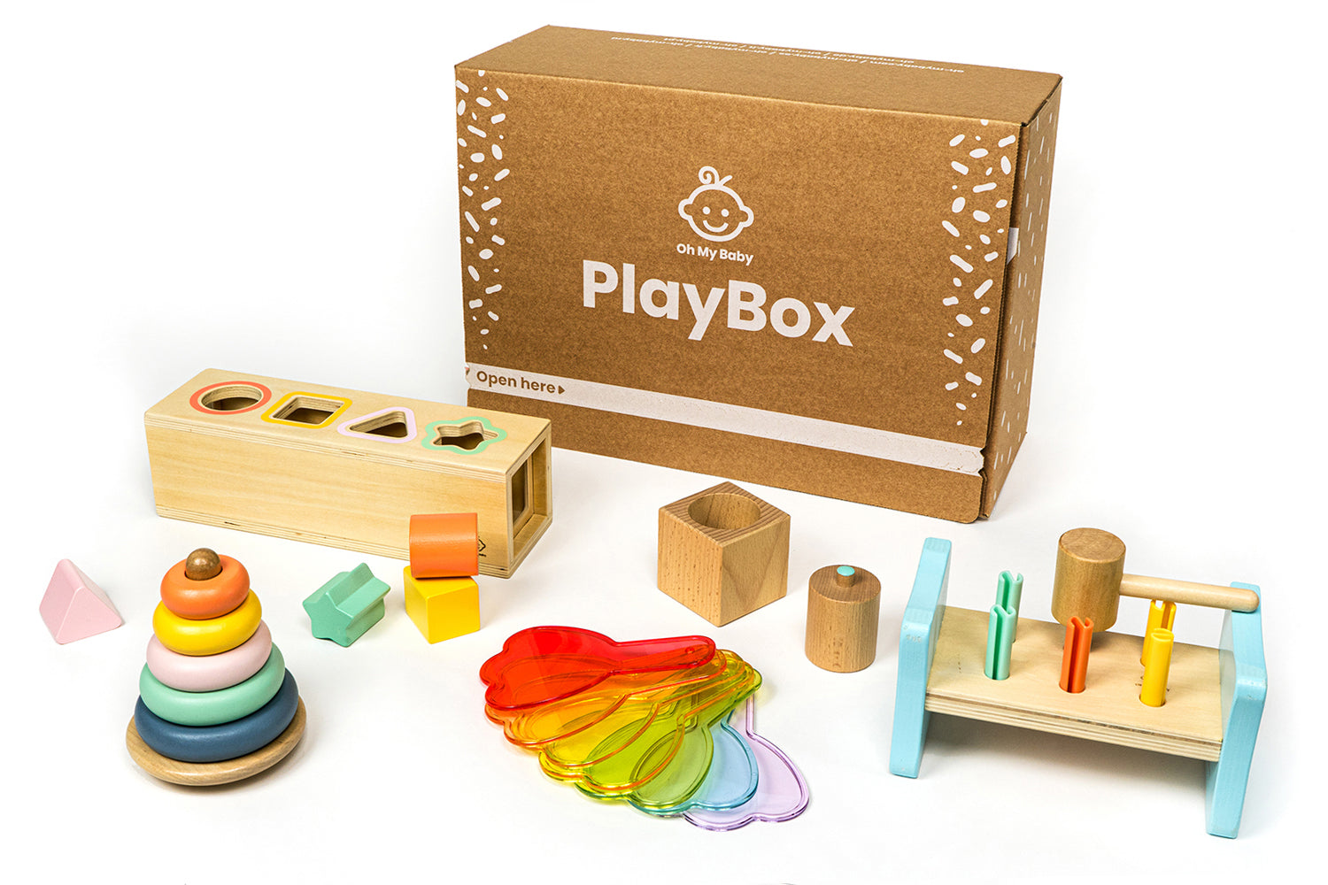 Giocattoli Educativi 11 mesi 12 mesi anno Play Box Oh My Baby