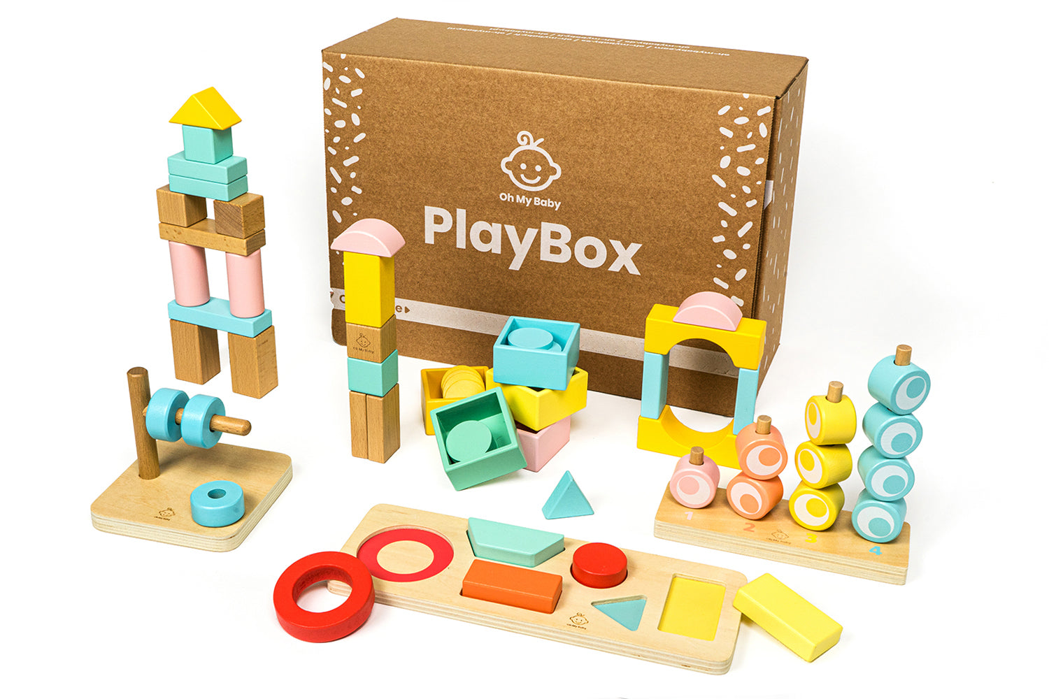 Giocattoli Educativi 13 mesi 14 mesi anno Play Box Oh My Baby