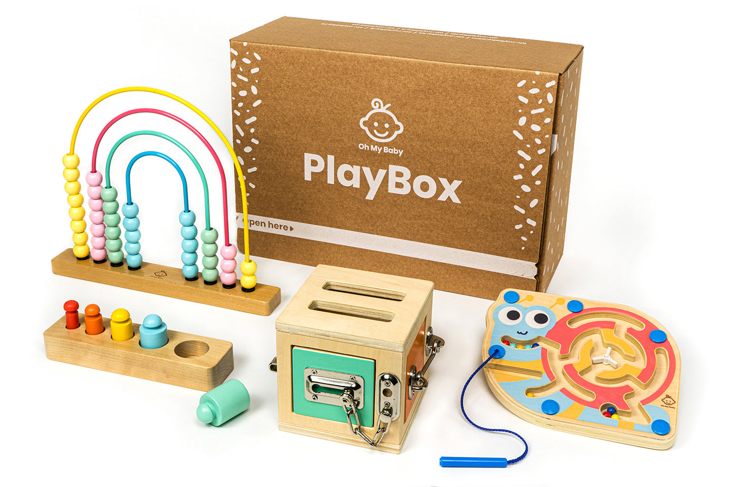 Giocattoli Educativi 21 mesi 22 mesi anno Play Box Oh My Baby